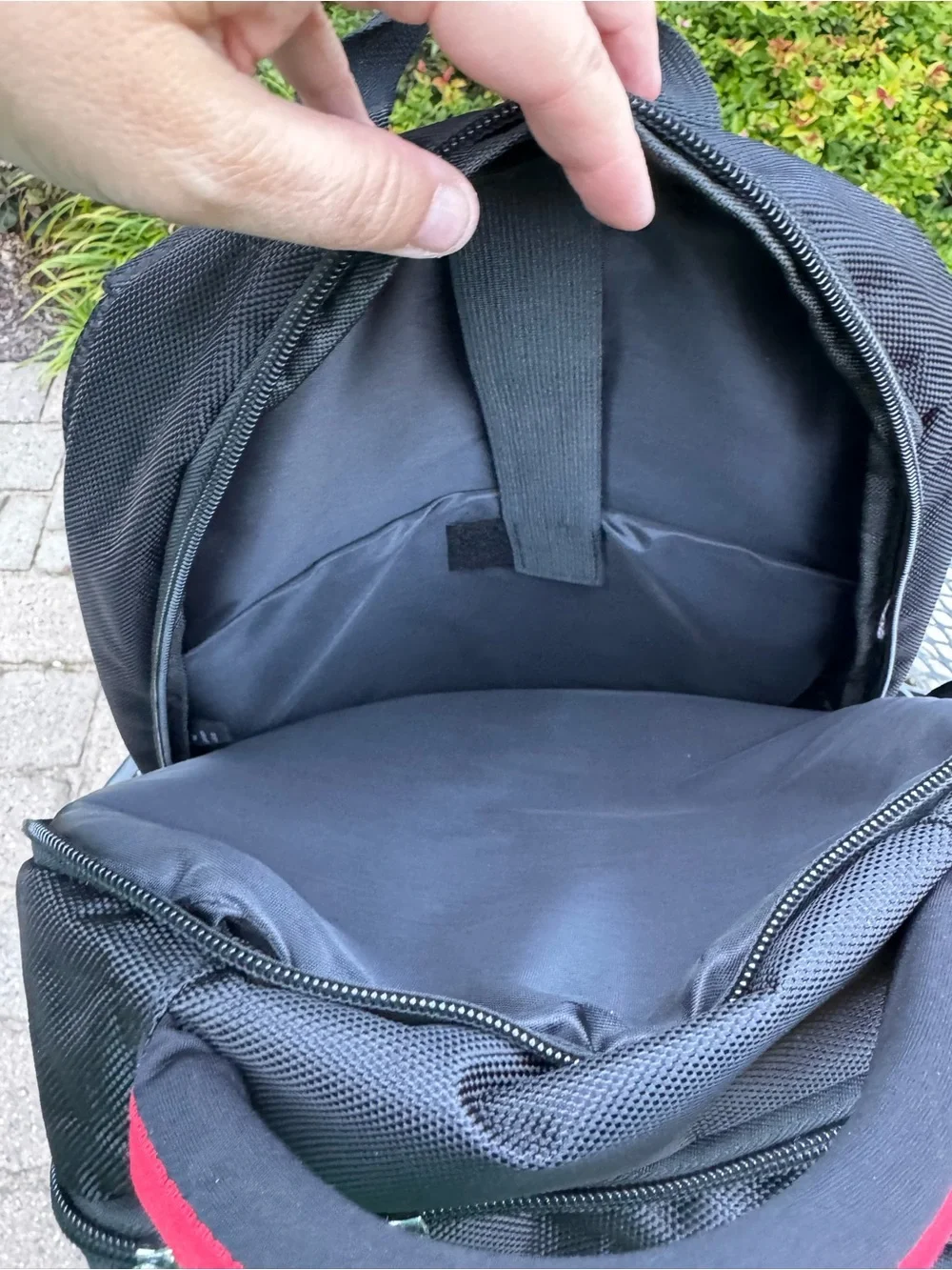 Swiss Elite Black and Red Men's Backpack